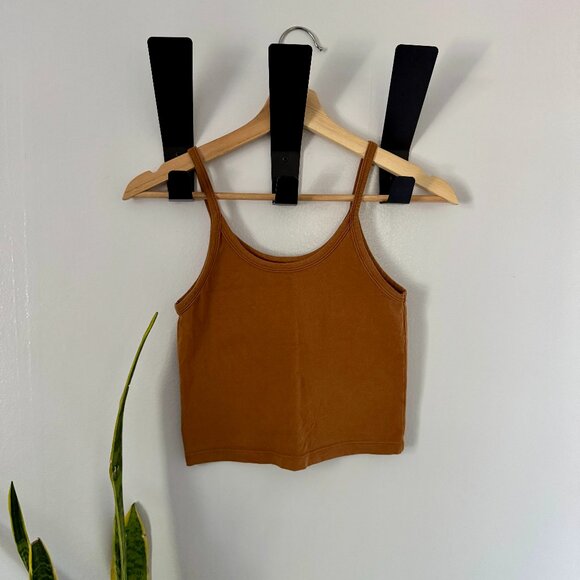 Arq Crop Tank in Toffee - Picture 1 of 3